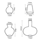 Zwarte Retro IJzeren Lijn Vazen