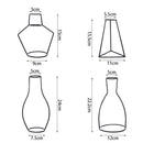 Zwarte Retro IJzeren Lijn Vazen