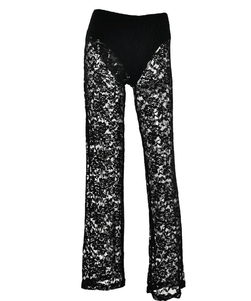 Dames Bloemen Kant Broek