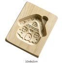 Houten koekjesvorm in kerstthema