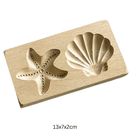 Houten koekjesvorm in kerstthema