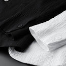 Mannen Casual Geplooide Pak Set