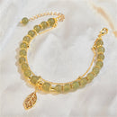 Jade Bladeren Armband