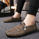 Ademende leren instappers voor heren