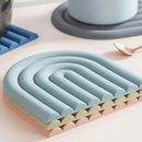 Verdubbelde Regenboog Siliconen Tafelmat