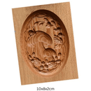 Houten koekjesvorm in kerstthema