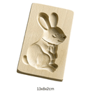 Houten koekjesvorm in kerstthema