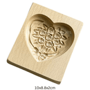 Houten koekjesvorm in kerstthema