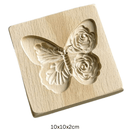 Houten koekjesvorm in kerstthema