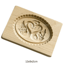 Houten koekjesvorm in kerstthema