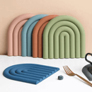 Verdubbelde Regenboog Siliconen Tafelmat
