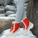 Dames Warme Pluizige Enkellaarzen