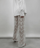 Dames Bloemen Kant Broek