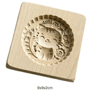 Houten koekjesvorm in kerstthema