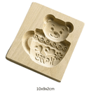 Houten koekjesvorm in kerstthema