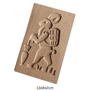 Houten koekjesvorm in kerstthema