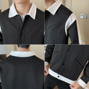 Stylish patchwork jacket for men