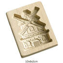 Houten koekjesvorm in kerstthema