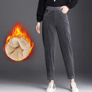 Dikke Casual Harembroek Dames van Corduroy met Hoge Taille voor Herfst en Winter - Comfortabele Harem Broeken