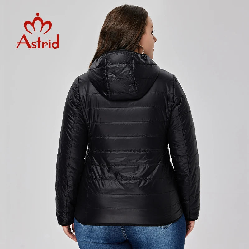 Gewatteerde Dames Jas met Capuchon – Korte Parka voor Plus Size, Comfortabele Pasvorm en Trendy Look 3