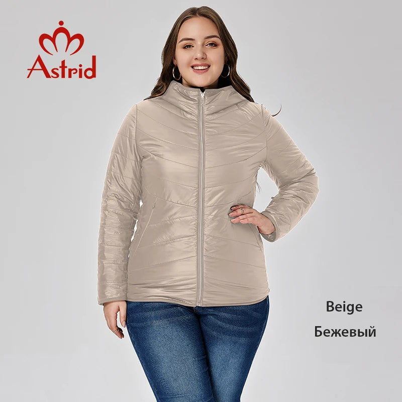 Gewatteerde Dames Jas met Capuchon – Korte Parka voor Plus Size, Comfortabele Pasvorm en Trendy Look 7