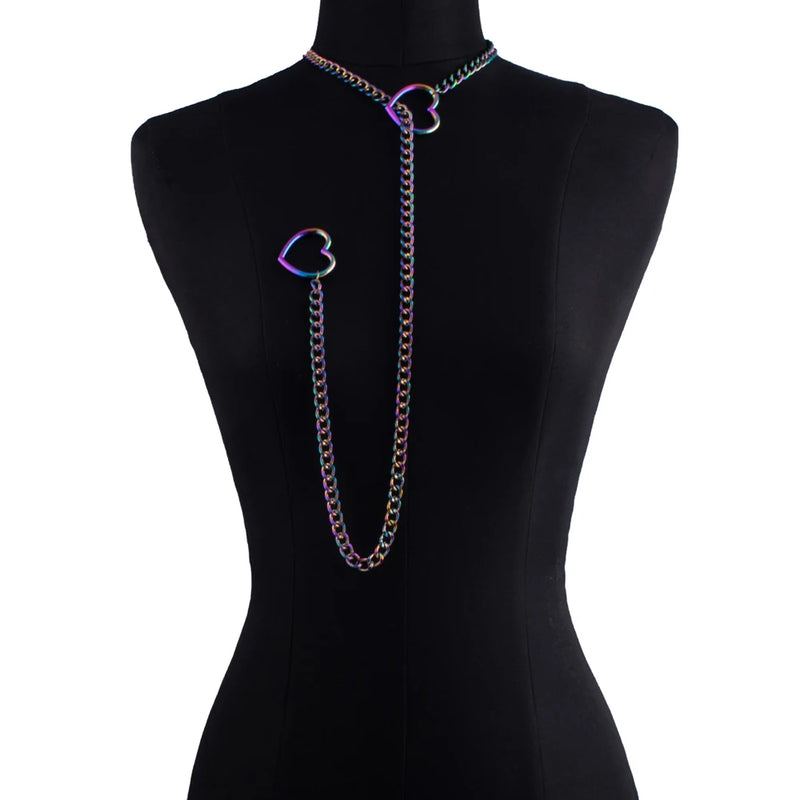 Hartvormige Choker Ketting voor Vrouwen – Verstelbare Punk Rock Halsketting Choker met Uniek Ontwerp 5