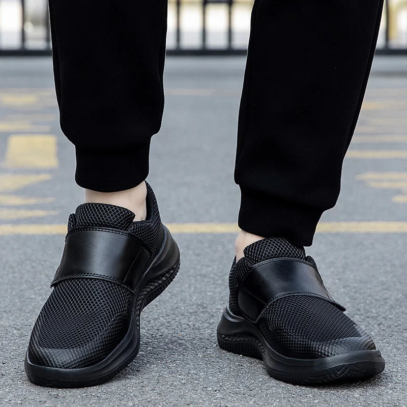 Heren Schoenen Zwart Leer Casual Maat 39-48 - Comfortabel