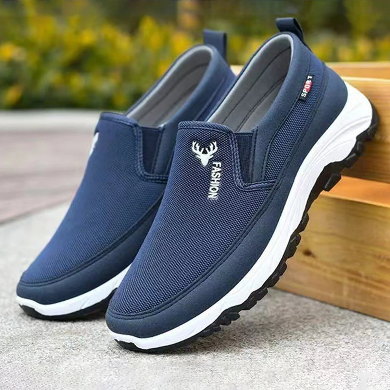 Heren Wandelschoenen Zwart Ademend Mesh - Outdoor Comfort