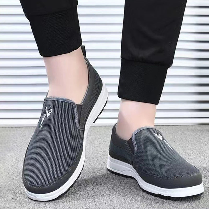 Heren Wandelschoenen Zwart Ademend Mesh - Outdoor Comfort