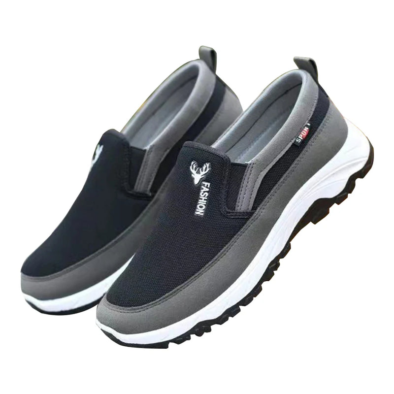 Heren Wandelschoenen Zwart Ademend Mesh - Outdoor Comfort