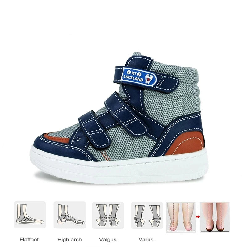 Orthopedische Schoenen kids - Leer Klitteband