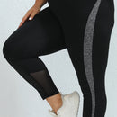 Plus Size Yoga Broek Hoge Taille - Mesh Inzetten Fitness