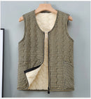 Plus Size Katoenen Mouwloos Vest met Bloemenpatroon voor Dames – Comfortabele Casual Outfit voor Herfst en Winter 6