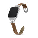 Slanke Leren Apple Watch-band