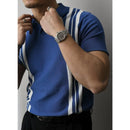 Variant image for Slim Fit Poloshirt Heren met Rits - Casual Korte Mouwen in Ademend Materiaal - Zomerstijl-39