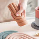 Verdubbelde Regenboog Siliconen Tafelmat