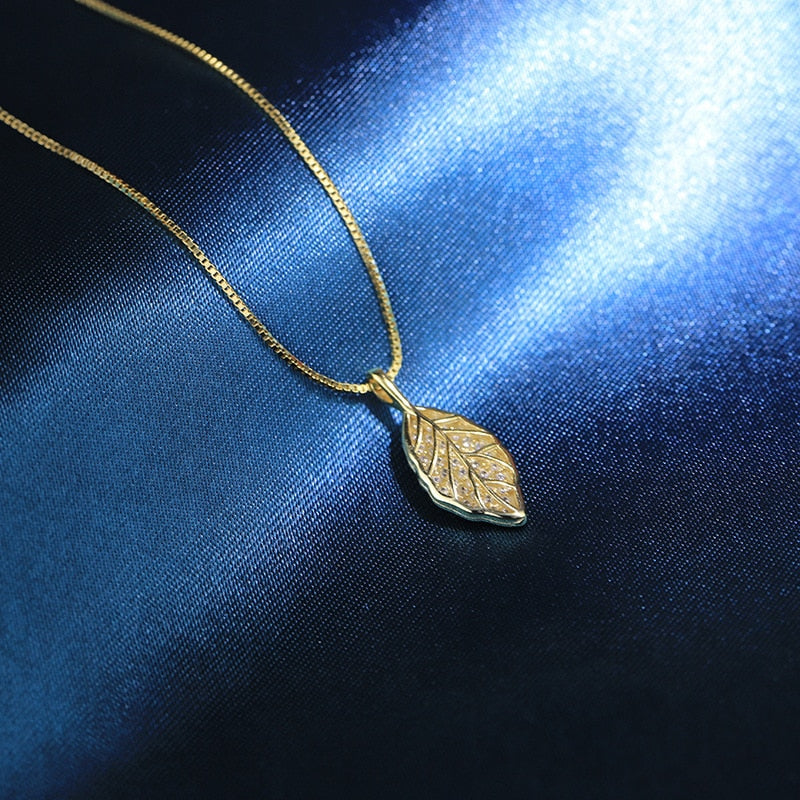 Gouden Blad Ketting