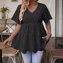 V-hals A-lijn Midi Jurk Dames van Kant - Elegante Zwarte Midi Jurk voor Bruiloft en Speciale Gelegenheden-2