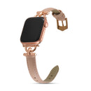 Slanke Leren Apple Watch-band