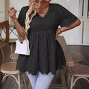 V-hals A-lijn Midi Jurk Dames van Kant - Elegante Zwarte Midi Jurk voor Bruiloft en Speciale Gelegenheden-1