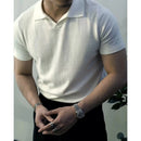 Variant image for Slim Fit Poloshirt Heren met Rits - Casual Korte Mouwen in Ademend Materiaal - Zomerstijl-19