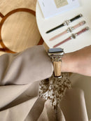 Slanke Leren Apple Watch-band