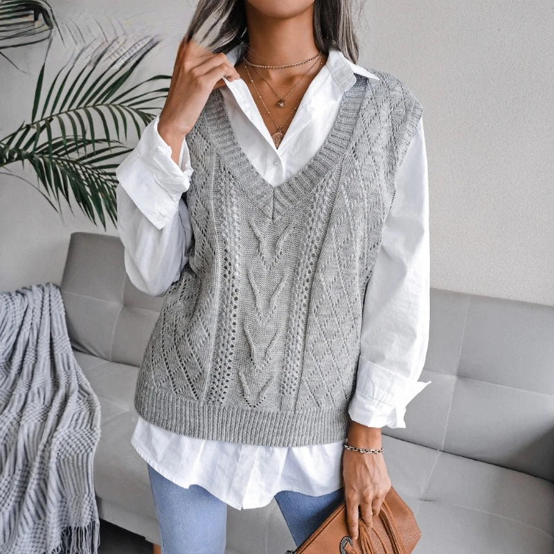 Trendy Geruit Vest