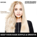 Satijnen Slaapmuts voor Vrouwen – Brede Rand en Zacht Elastisch Bandje voor Haarverzorging tijdens het Slapen