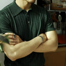 Variant image for Slim Fit Poloshirt Heren met Rits - Casual Korte Mouwen in Ademend Materiaal - Zomerstijl-10