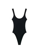 Ribbed Bodysuit Dames O-Hals - Verstelbare Bandjes