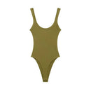 Ribbed Bodysuit Dames O-Hals - Verstelbare Bandjes