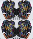 Trendy Bloemen Trui
