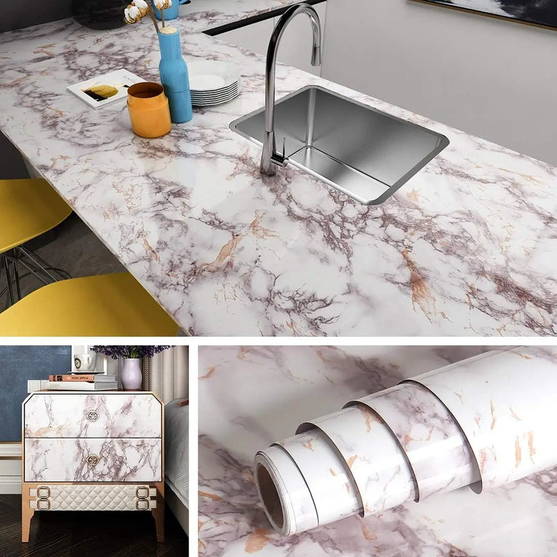 Waterdichte PVC Folie Zelfklevend - Kasten Lades Keuken 45x300cm