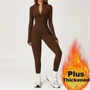 Warme Fleece Jumpsuit voor Vrouwen met Rits en Lange Mouwen – Ideaal voor Yoga en Fitness Activiteiten 10